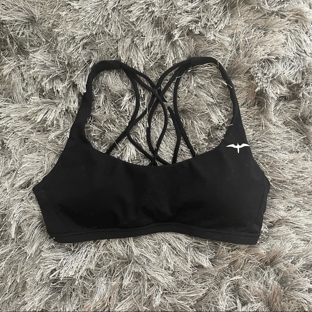 The Iwa Company Sports Bra Black Extra Small (XS) Strappy Back Design